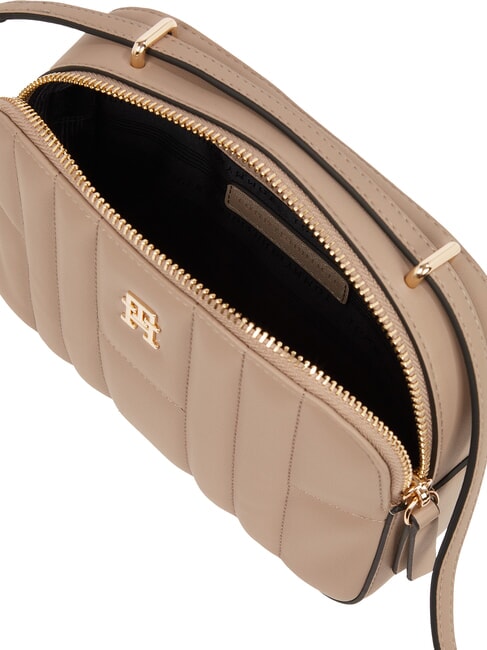 TH FEMININE  Mini bolso de hombro para cámara gris topo costero - Bolsos Mujer