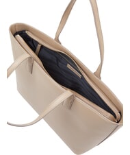 TOMMY HILFIGER TH LOGOTAPE  Bolsa de la compra gris topo costero - Bolsos Mujer - 3