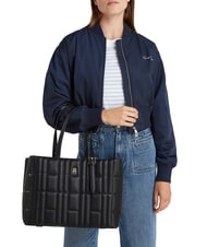 TOMMY HILFIGER TH FEMININE  Bolso de hombro negro - Bolsos Mujer - 4