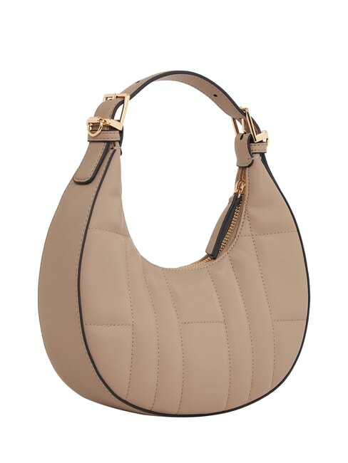 TH FEMININE Mini bolso con bandolera gris topo costero - Bolsos Mujer