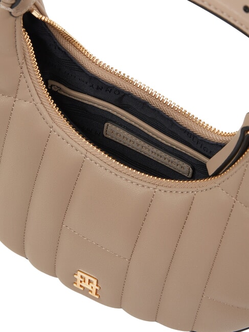 TH FEMININE Mini bolso con bandolera gris topo costero - Bolsos Mujer