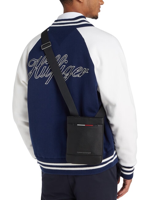 TH CENTRAL  Bolsa plana negro - Bandoleras Hombre