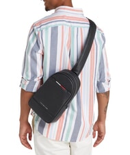 TOMMY HILFIGER TH CENTRAL  Bolso maxi negro - Bandoleras Hombre - 4