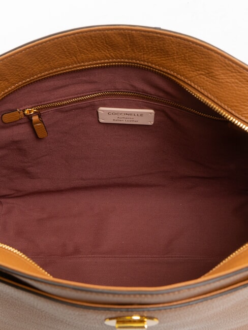 LIYA Bolso de hombro de piel martillada CUIR - Bolsos Mujer