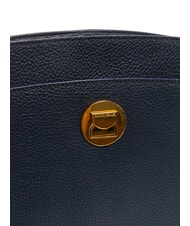 COCCINELLE LIYA Bolso de hombro de piel martillada azul medianoche - Bolsos Mujer - 5