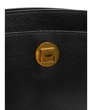 COCCINELLE LIYA Bolso de hombro de piel martillada negro - Bolsos Mujer - 5