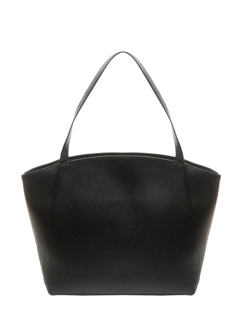 LIYA Bolso de hombro de piel martillada negro - Bolsos Mujer