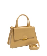 COCCINELLE TALEA Mini bolso maletín de piel beige fresco - Bolsos Mujer - 2