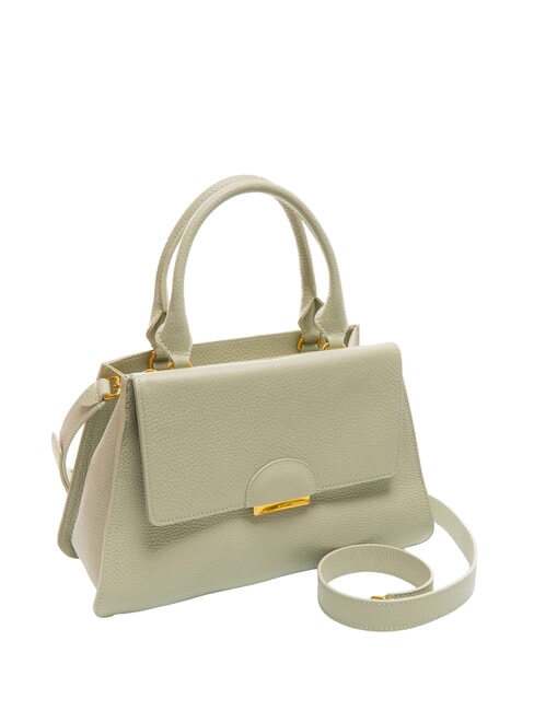 TALEA Mini bolso maletín de piel verde celadón - Bolsos Mujer