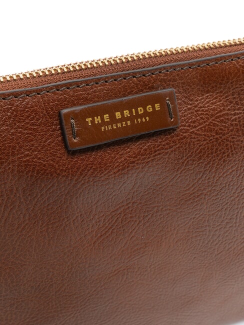 CARLOTTA  Bolso de mano de piel BROWN - Bolsos Mujer