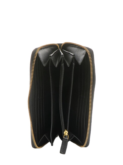 CARLOTTA Cartera grande con cremallera Oro negro - Carteras Mujer