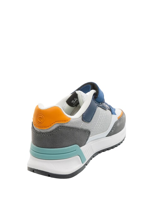 DALTON DIP Zapatilla con lágrima blanco/azul/gris/naranja - Zapatos de bebé