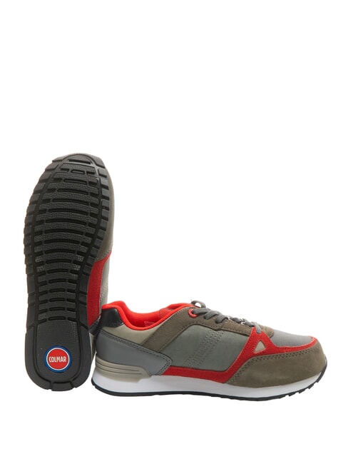 SUPREME COLORS  Zapatillas gris oscuro/rojo/gris claro - Zapatos de beb&eacute;