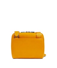 PIQUADRO BLUE SQUARE Bolso de cuero amarillo - Bandoleras Hombre - 3