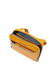 PIQUADRO BLUE SQUARE Bolso de cuero amarillo - Bandoleras Hombre - 4