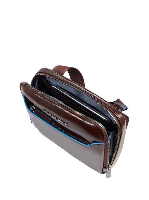 BLUE SQUARE Bolso de cuero CAOBA - Bandoleras Hombre