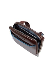 PIQUADRO BLUE SQUARE Bolso de cuero CAOBA - Bandoleras Hombre - 4