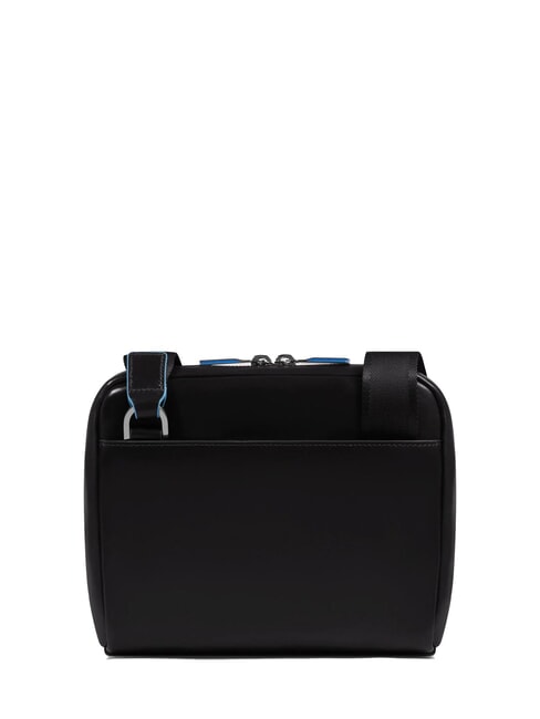 BLUE SQUARE Bolso de cuero negro - Bandoleras Hombre