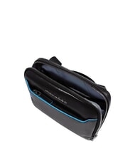 PIQUADRO BLUE SQUARE Bolso de cuero negro - Bandoleras Hombre - 4