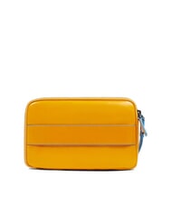 PIQUADRO BLUE SQUARE Bolso de mano de piel para hombre amarillo - Fundas para tablet & Organizer - 3