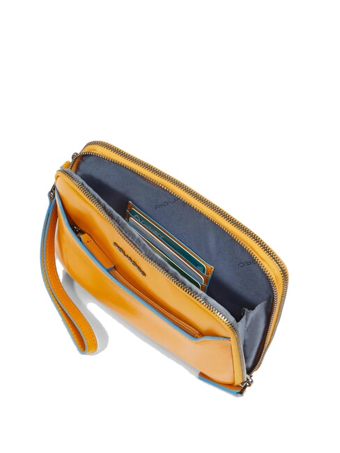 BLUE SQUARE Bolso de mano de piel para hombre amarillo - Fundas para tablet & Organizer