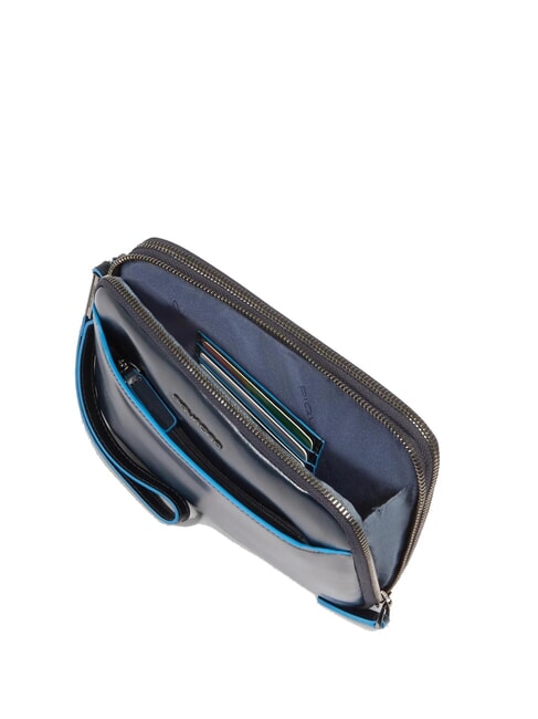 BLUE SQUARE Bolso de mano de piel para hombre azul - Fundas para tablet & Organizer