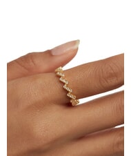 PDPAOLA THE NEW ESSENTIALS THE ZIPPER Anillo bañado en oro con circonitas oro - Anillos - 3