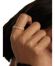 PDPAOLA THE NEW ESSENTIALS THE ZIPPER Anillo bañado en oro con circonitas oro - Anillos - 4