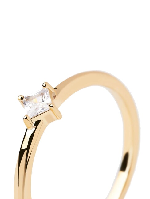 THE NEW ESSENTIALS OBI Anillo solitario con circonita oro - Anillos