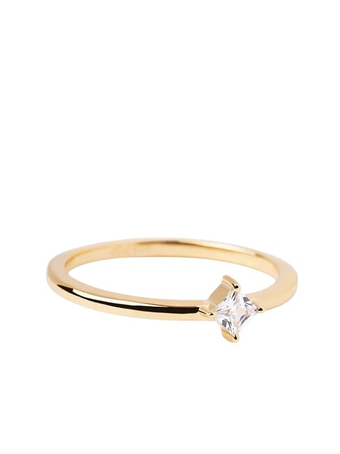 THE NEW ESSENTIALS OBI Anillo solitario con circonita oro - Anillos