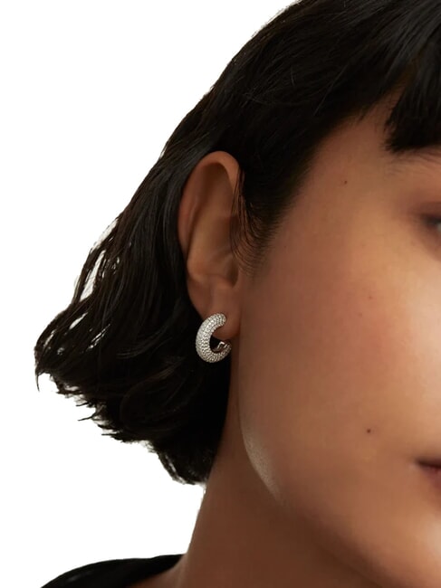 THE NEW ESSENTIALS KING Pendientes de aro abovedados plata - Pendientes