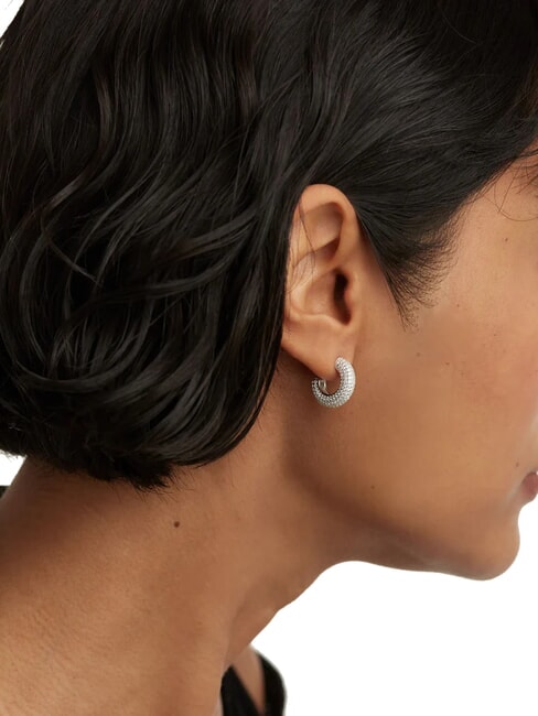 THE NEW ESSENTIALS KING Pendientes de aro abovedados plata - Pendientes