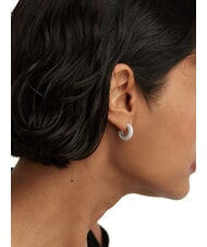 PDPAOLA THE NEW ESSENTIALS KING Pendientes de aro abovedados plata - Pendientes - 5