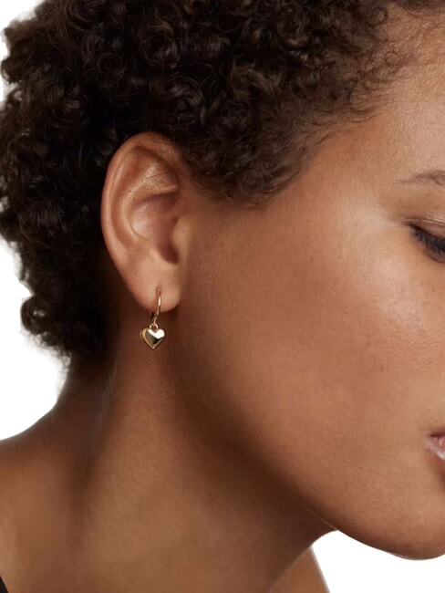 ESSENTIALS L'ABSOLU ENGRAVE ME  Pendientes chapados en oro oro - Pendientes