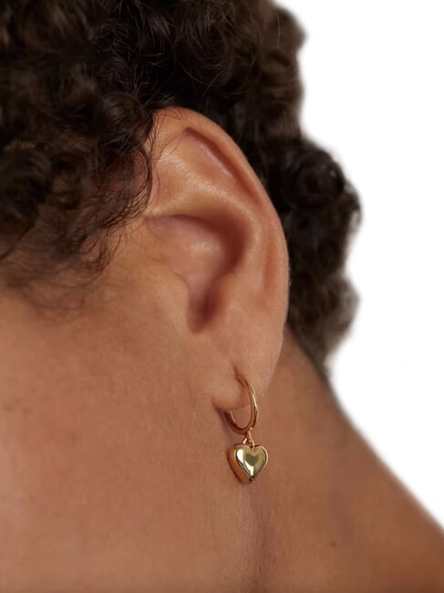 ESSENTIALS L'ABSOLU ENGRAVE ME  Pendientes chapados en oro oro - Pendientes