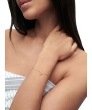 PDPAOLA THE NEW ESSENTIALS KIRA Pulsera de cadena con circonitas redondas y colgante de gota oro - Pulseras - 4