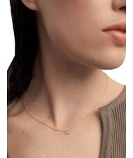 PDPAOLA COLOR GREEN FLEUR Collar colgante con circonitas y garras oro - Collares - 4