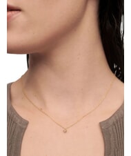 PDPAOLA COLOR GREY FLEUR Collar colgante con circonitas y garras oro - Collares - 4