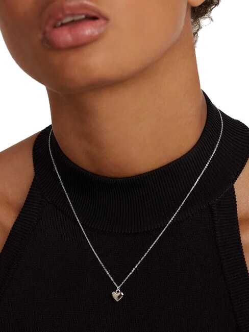 L'ABSOLU ENGRAVE ME Collar de plata con colgante de corazón plata - Collares