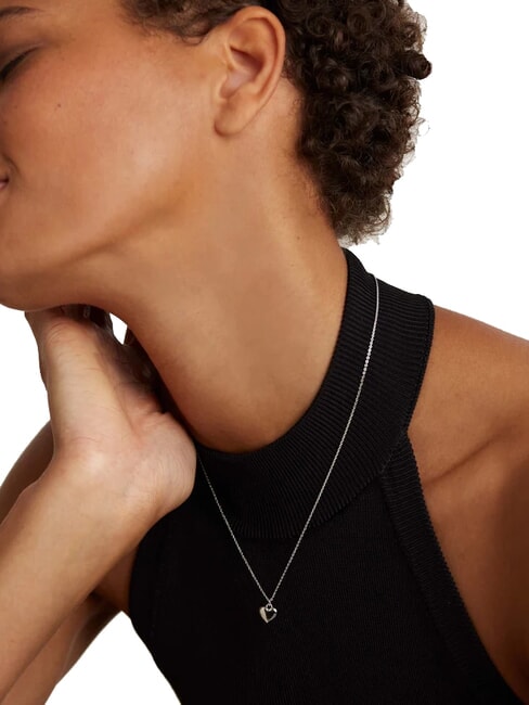 L'ABSOLU ENGRAVE ME Collar de plata con colgante de corazón plata - Collares