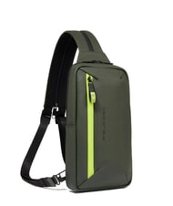 PIQUADRO CORNER SPECIALE GOMMATO  Mochila de un hombro VERDE - Mochilas para portátil - 2