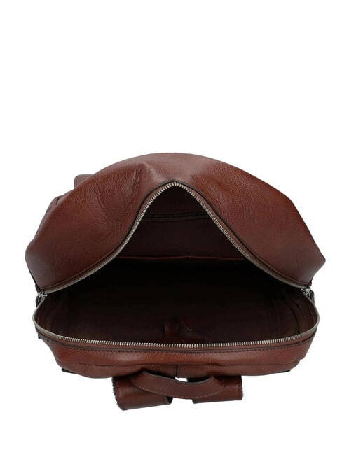 BIAGIO Mochila de cuero marrón 14/rutenio paladio - Mochilas Escuela & Tiempo Libre