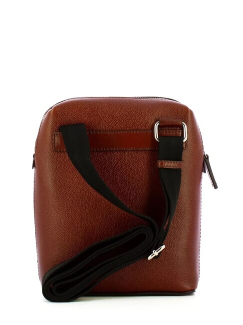 BIAGIO Bolso de cuero marrón 14/rutenio paladio - Bandoleras Hombre