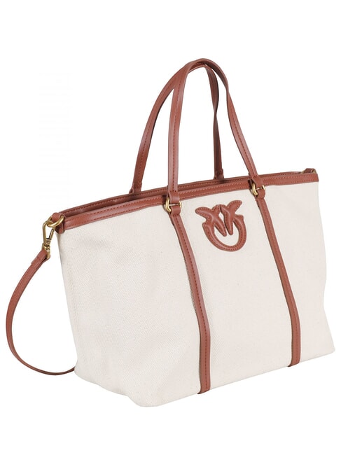 MIRANDA Bolsa de compras con correa para el hombro multibeige/cuero-oro antiguo - Bolsos Mujer