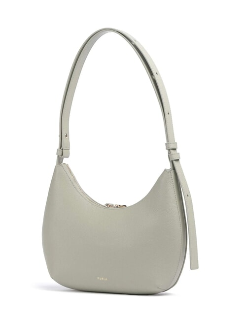 GOCCIA Bolso bandolera de piel martillada salvia clara - Bolsos Mujer