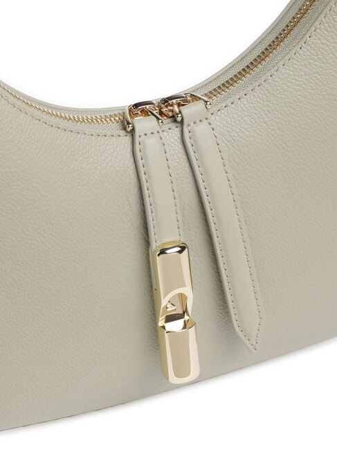 GOCCIA Bolso bandolera de piel martillada salvia clara - Bolsos Mujer