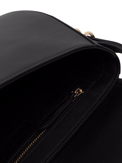 SADDLE Bolso bandolera pequeño de piel chica mezcla limusina negra oro-n - Bolsos Mujer