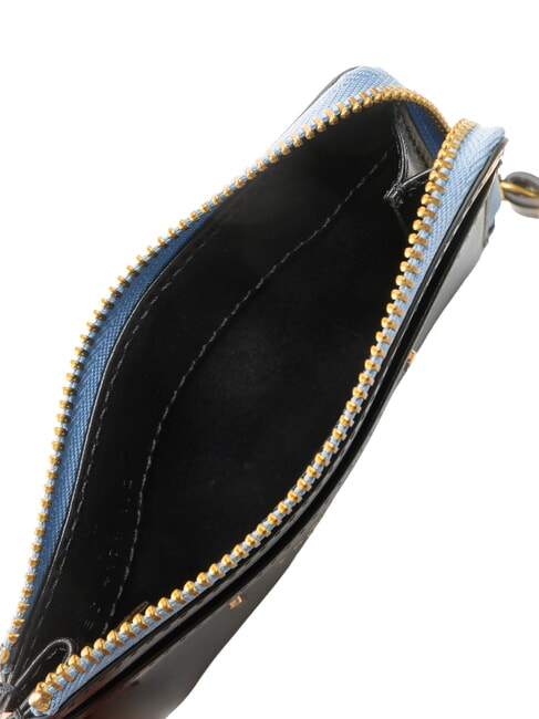 CHIARA  Cartera plana de cuero Oro negro - Carteras Mujer