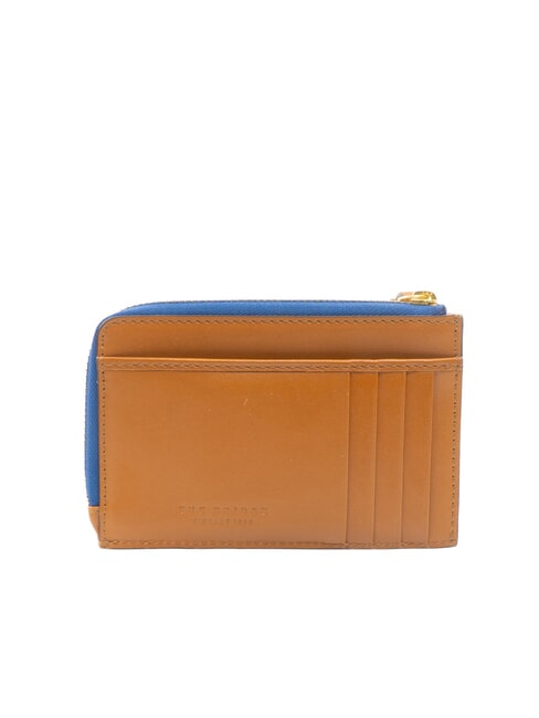 CHIARA  Cartera plana de cuero Cognac / Oro - Carteras Mujer