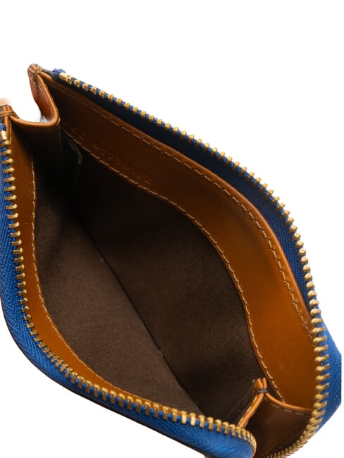 CHIARA  Cartera plana de cuero Cognac / Oro - Carteras Mujer